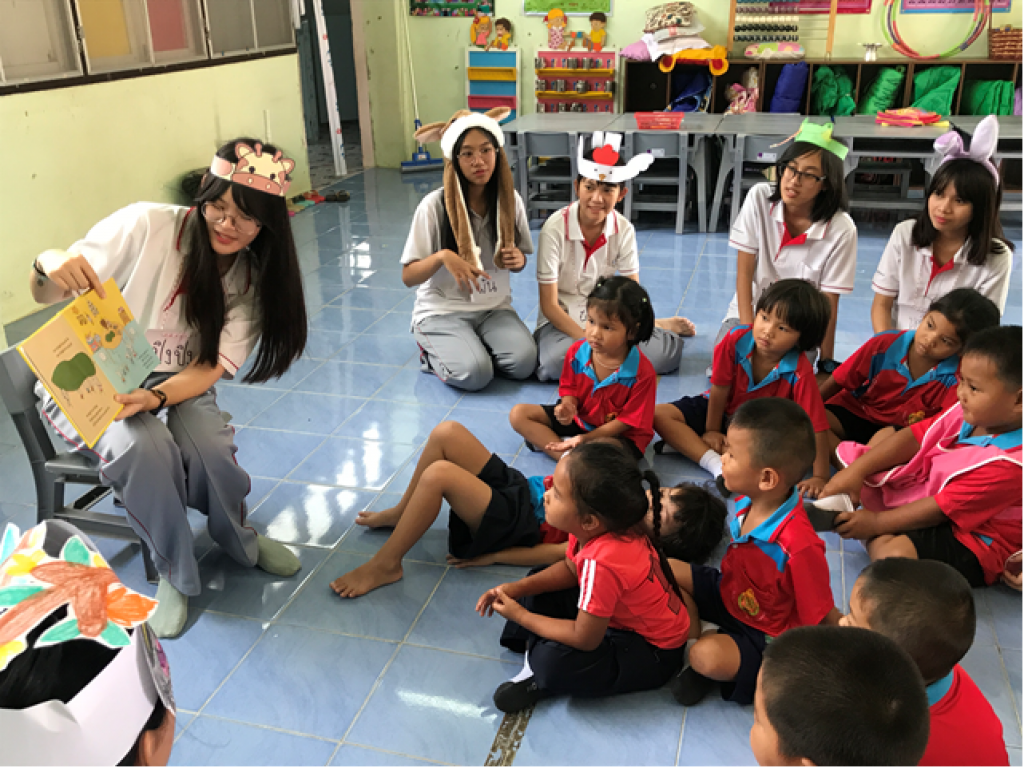 Pictures of the activities at Ban Khao Arng Keow School, Petchaburi province on May 28, 2019.