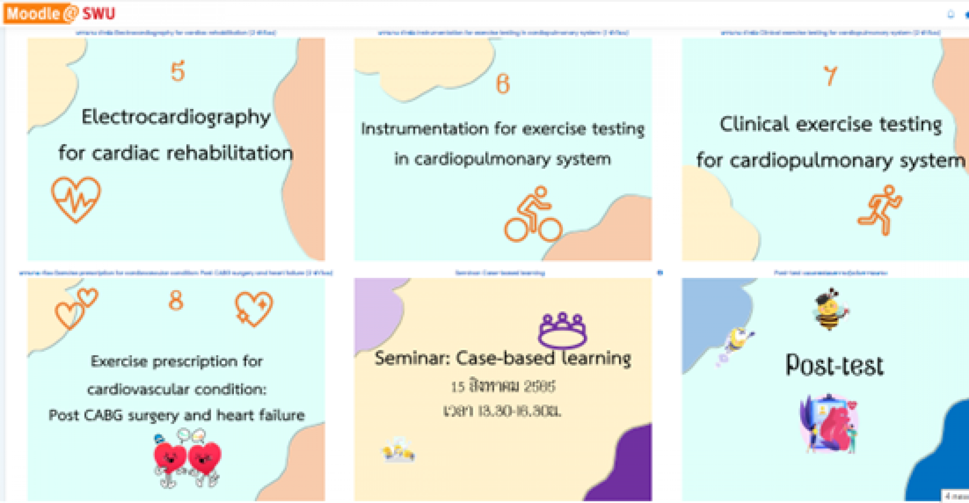the topics of training program (reskill-upskill) cardiac rehabilitation exercise testing and prescription2